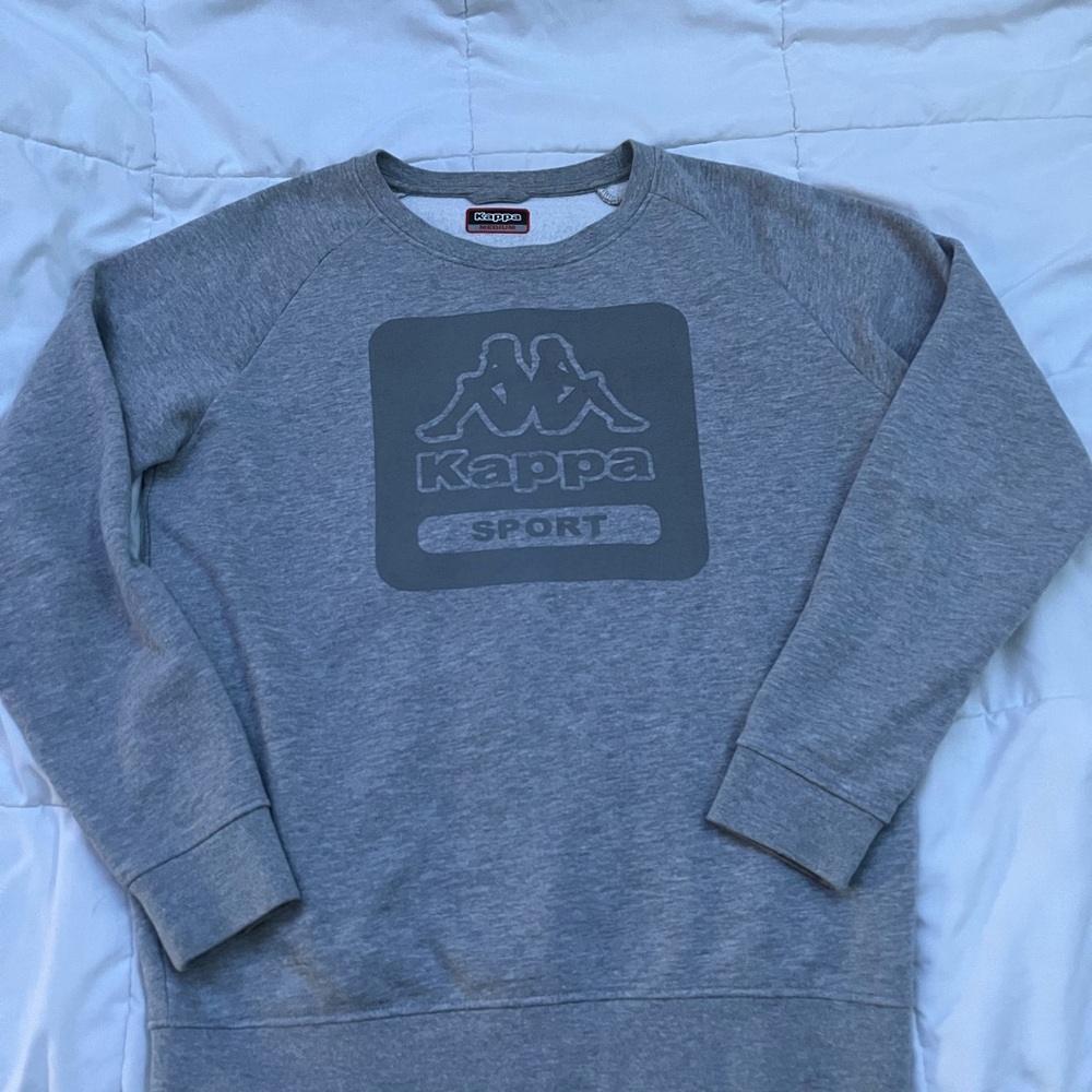 Kappa Men's Sporty Gray Crewneck Sweater